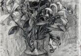 Seven Lillies and a Rose